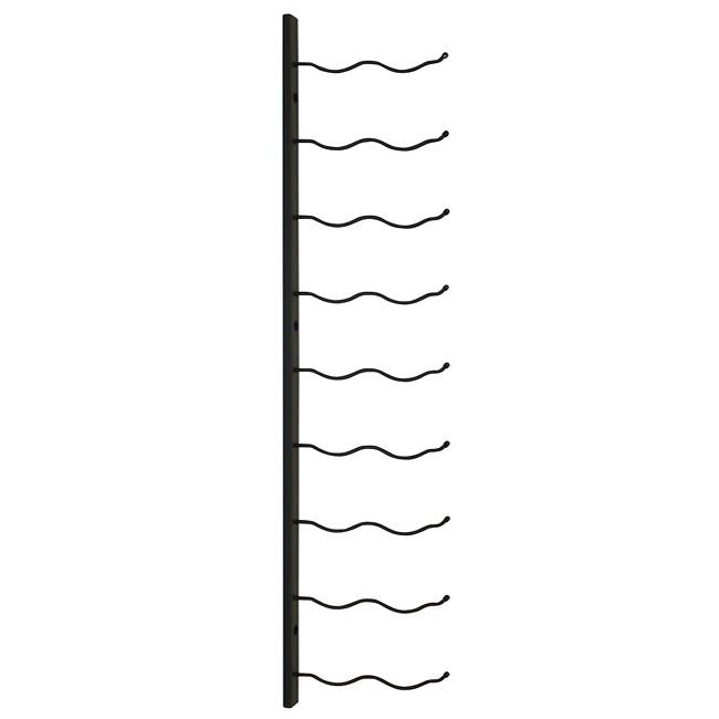 Epicureanist Wall Mount 18bottle Black Metal Wine Rack Bed Bath