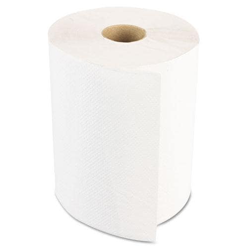 Boardwalk Non perforated 350 foot Paper Towels (pack Of 12) (WhiteStyle Non perforated, one plyDimensions 8 inches wide x 350 feet longHardwound in rolls without perforationsFor hand drying in commercial washroomsWeight 22 poundsPack of 12 roles )
