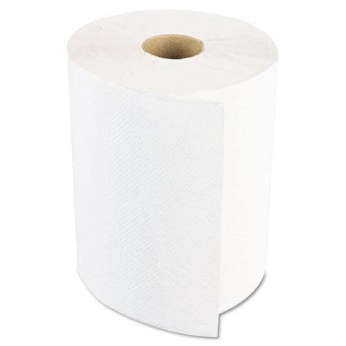Boardwalk White Hardwound 800 foot Paper Towels (pack Of 6) (WhiteStyle Non perforated, one plyDimensions 8 inches wide x 800 feet longHardwound in rolls without perforationsFor hand drying in commercial washroomsWeight 25.45 poundsPack of 6 roles )
