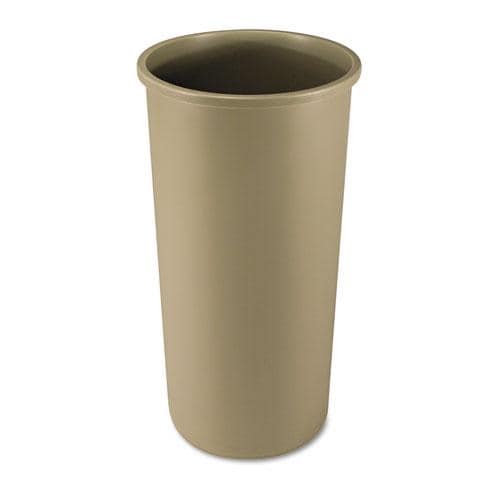 Rubbermaid Untouchable Beige 22 gallon Round Waste Container