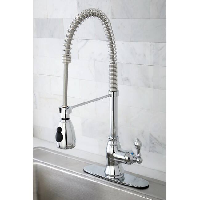 Chrome Spiral Pull-down Kitchen Faucet