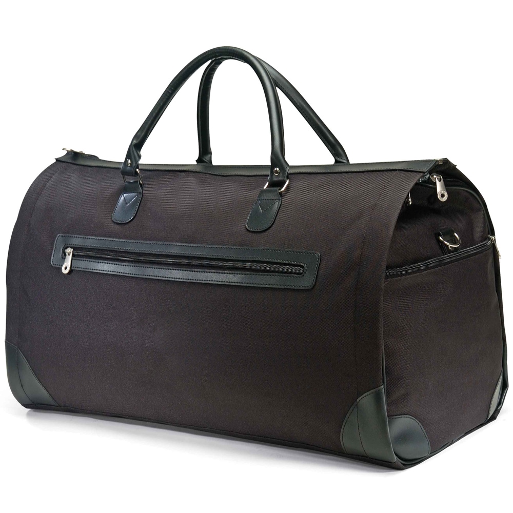 Augus Top Grain Leather Large Capacity Duffel Bag Carry-On Flight Luggage Bag