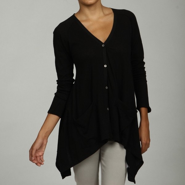 cullen s black handkerchief hem cardigan free shipping on orders 45 overstock cullen s black handkerchief hem cardigan free shipping on orders 45 overstock