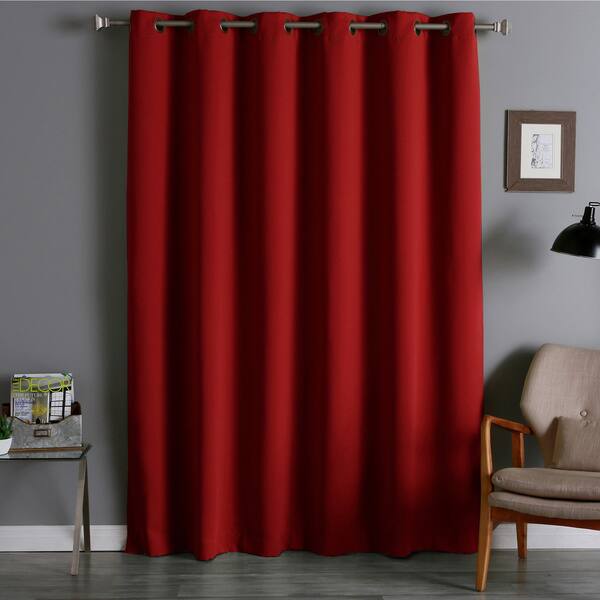 Shop Aurora Home 96 Inch Wide Width Thermal Blackout Curtain Panel