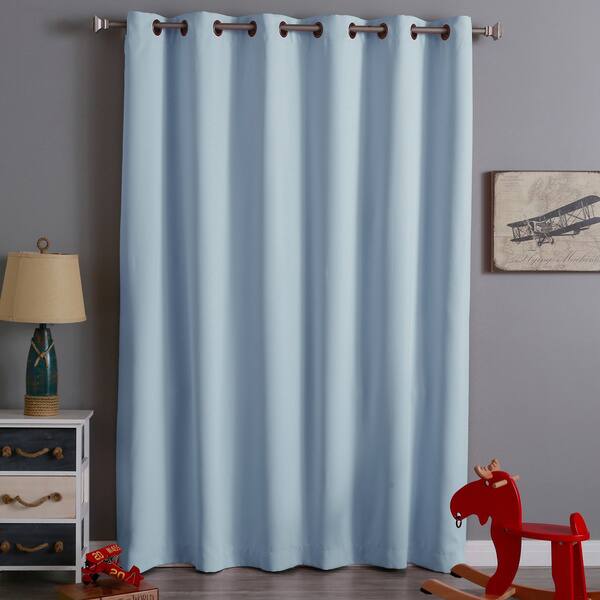 Shop Aurora Home 96 Inch Wide Width Thermal Blackout Curtain Panel