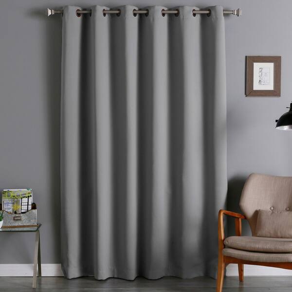 Shop Aurora Home 96 Inch Wide Width Thermal Blackout Curtain Panel