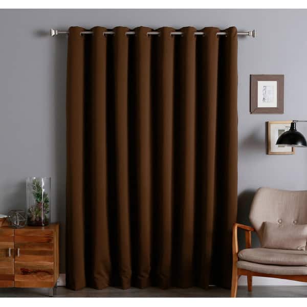 Aurora Home Extra Wide Thermal 96 Inch Blackout Curtain Panel Thermal 96 Inch Blackout Curtain Panel