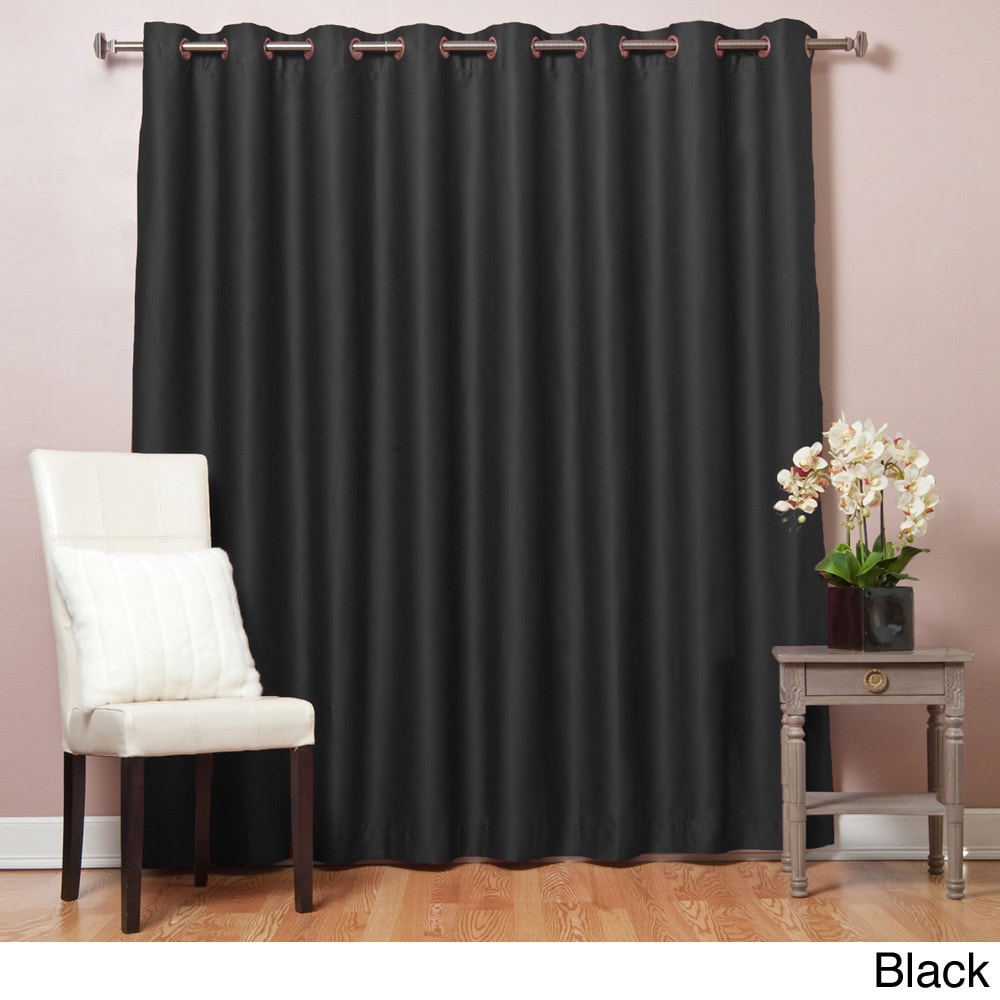 Extra Width Thermal 84 Inch Blackout Curtain Panel