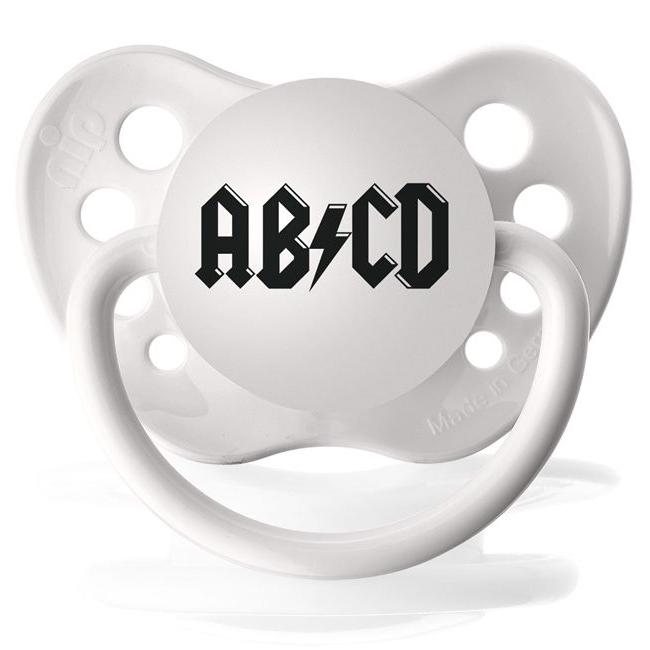 Personalized Pacifiers Ab Cd Music Pacifier