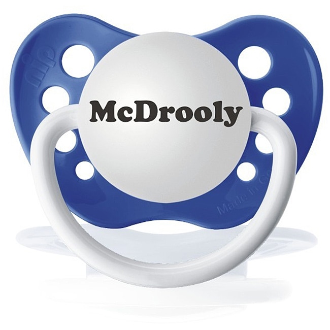 Personalized Pacifiers Blue Mcdrooly Pacifier Free Shipping On Orders Over Overstock