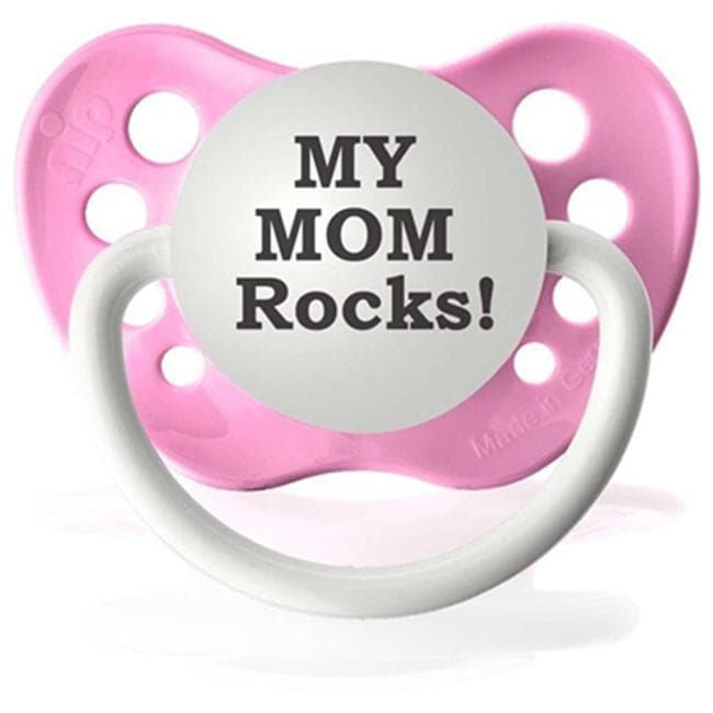 Shop Personalized Pacifiers My Mom Rocks Pacifier In Pink Free Shipping On Orders Over