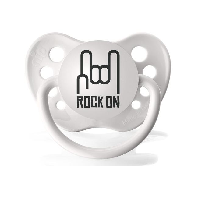 Personalized Pacifiers Rock On Hand Pacifier