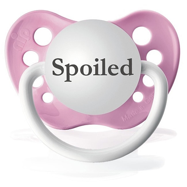 Personalized Pacifiers Pink Spoiled Pacifier