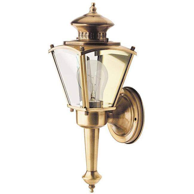 Outdoor 1-light Brass Wall Light