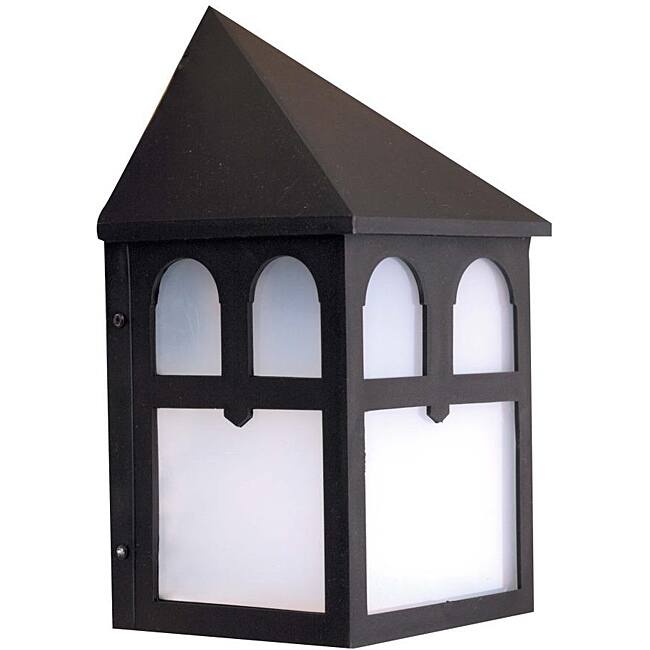 Transitional 1-light Black Outdoor Wall Light