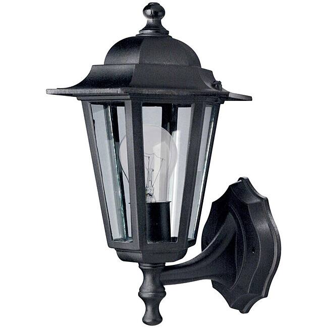 Transitional 1-light Black Outdoor Wall Light