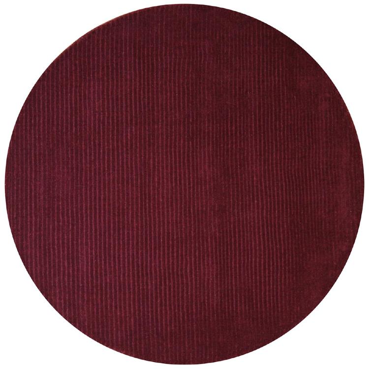 Hand tufted Pulse Purple Wool Rug (8 Round)