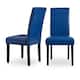Monsoon Villa Faux Leather Parson Dining Chairs (Set of 2) - Blue