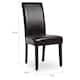 Monsoon Villa Faux Leather Parson Dining Chairs (Set of 2)