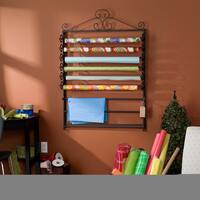 Leal Black Wrapping Paper & Craft Storage Rack