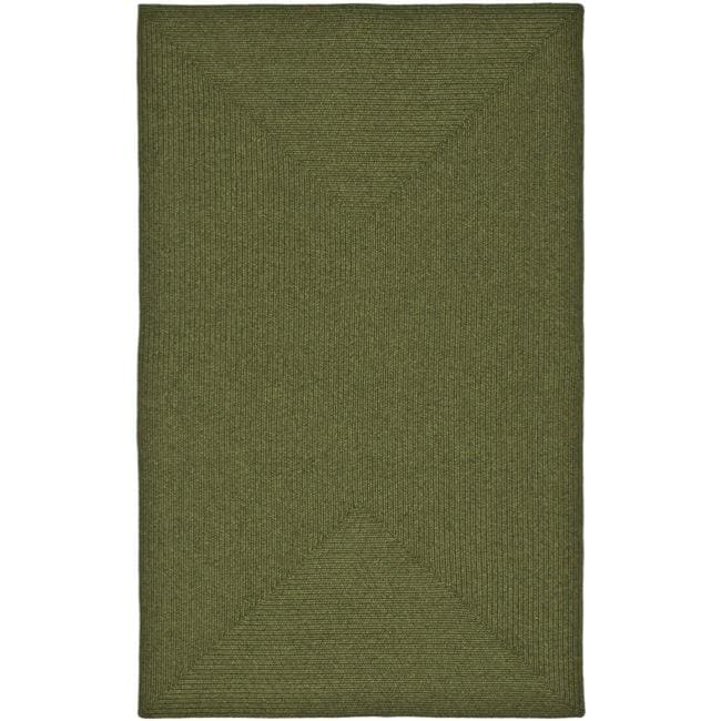 Hand woven Country Living Reversible Green Braided Rug (5 X 8)