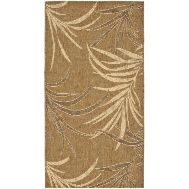 Indoor/ Outdoor Gold/ Creme Rug (27 X 5)