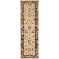 Mirco Hand hooked Kerman Light Blue Wool Runner (2'6 x 12') Safavieh Runner Rugs