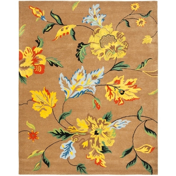 Safavieh Handmade Soho Brown New Zealand Wool Rug - 9'-6" x 13'-6"