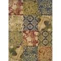Indoor Beige Geometric Area Rug (7'10 x 10') - 7'10" x 10'