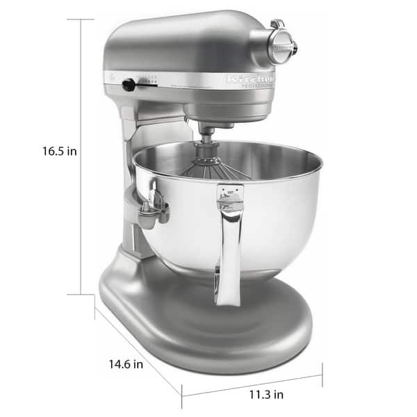 KitchenAid RKP26M1XNP Nickel Pearl 6-quart Pro 600 Bowl-Lift Stand Mixer  (Refurbished) - Bed Bath & Beyond - 5808825