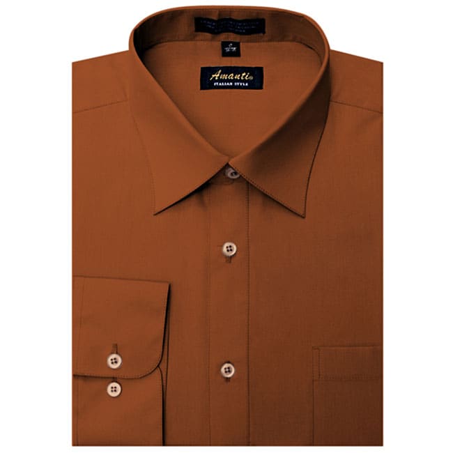 rust brown shirt