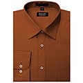 Men's Wrinkle-free Rust Dress Shirt