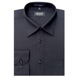 black wrinkle free dress shirt