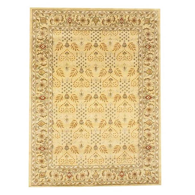 Handmade Wool Rug (India) - 8' x 11'
