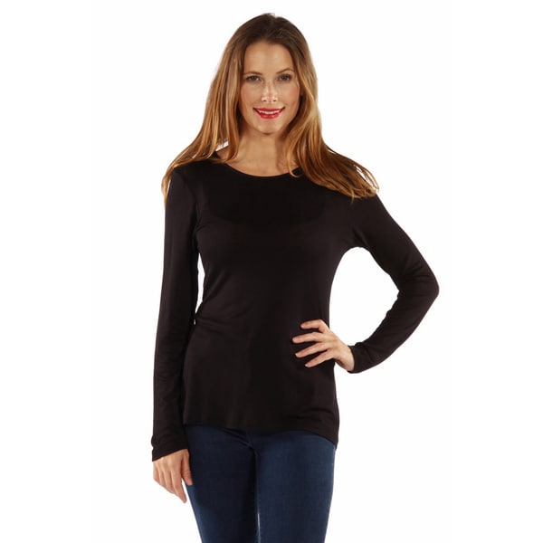 Shop 24/7 Comfort Women's Long Sleeve Knit Top - On Sale - Free ...