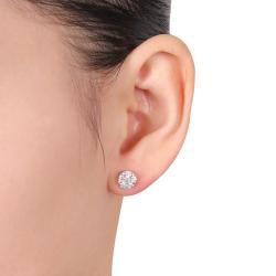 Miadora 10k White Gold 3 4ct Tdw Cer Diamond Earrings Thumbnail Miadora 10k White Gold 3 4ct Tdw Cer Diamond Earrings