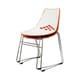 Jupiter White and Orange Plastic Modern Dining Chairs (Set of 2) - Free Shipping Today 