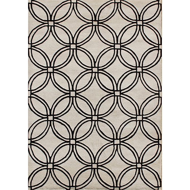 Hand tufted Metro Grey Wool Rug (5 X 8)