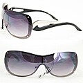 Women's M9203 Black Metal Rimless Sunglasses