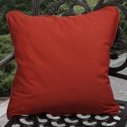 Clara Outdoor Red Throw Pillows Made with Sunbrella (Set of 2)