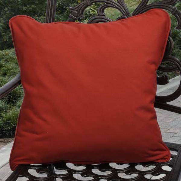Clara Outdoor Red Throw Pillows Made with Sunbrella (Set of 2)