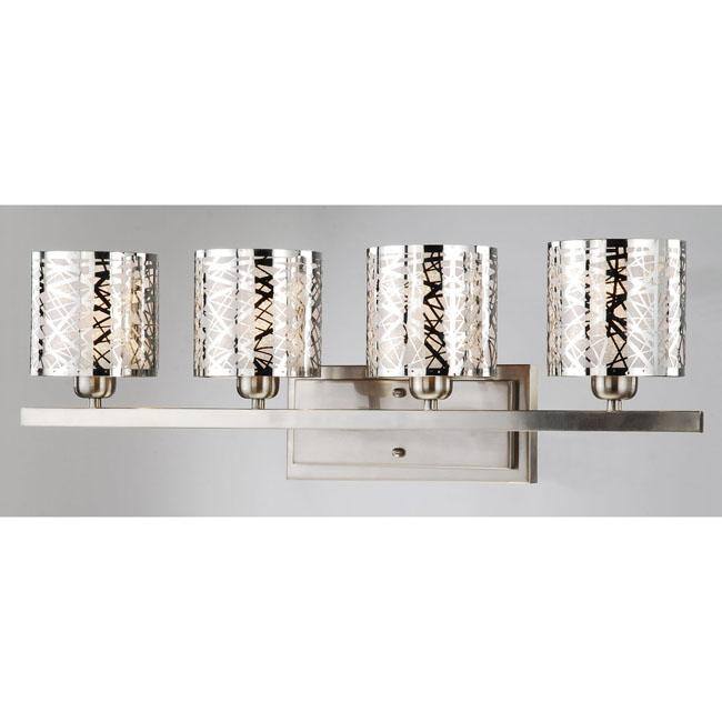 Satin Nickel 4-light Wall Sconce