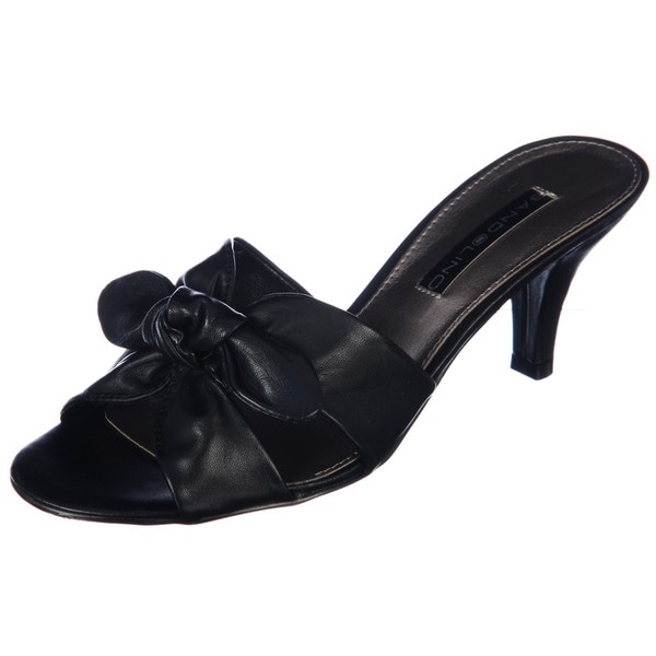 Bandolino Women's 'Quelinda 8' Black Mid heel Slides Bandolino Heels