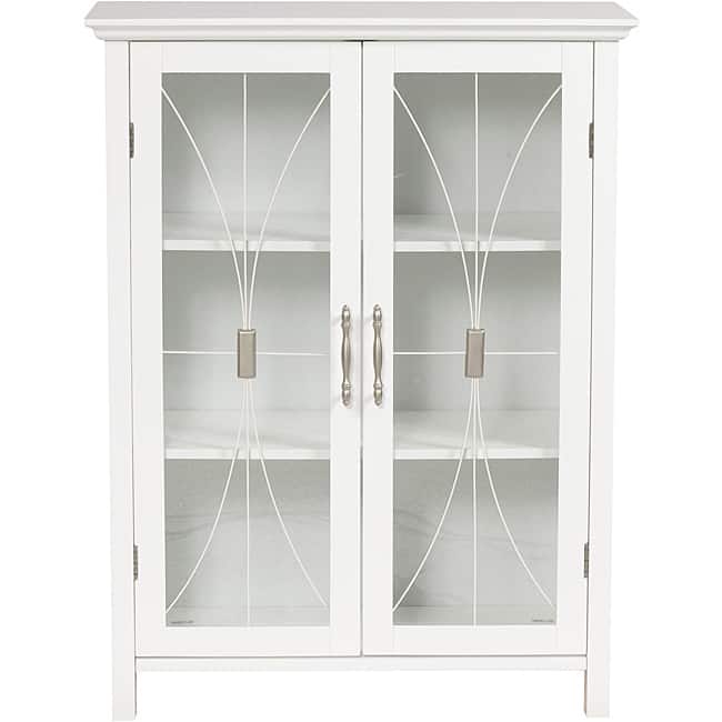 Veranda Bay White Floor Cabinet by Elegant Home Fashions