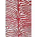 Alliyah Handmade Red New Zealand Blend Wool Rug - 8' x 10'
