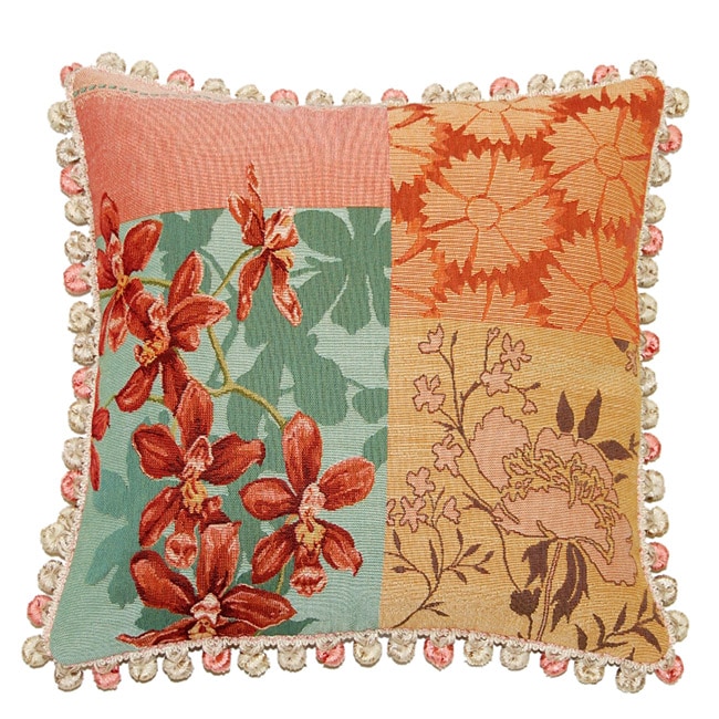 Corona Decor Modern Jacquard-Woven Outdoor-Design Decorative Pillow