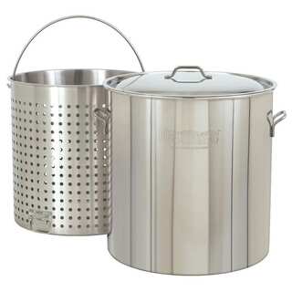 Bayou Classic 82-Qt. Stockpot with Lid and Basket