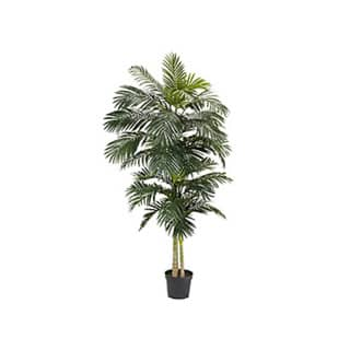 Golden Cane Palm 8-foot Silk Tree - Green