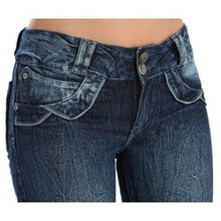 Virtual Sensuality Women's 'Arion' Dark Stretch Push Up Jeans - Free ...