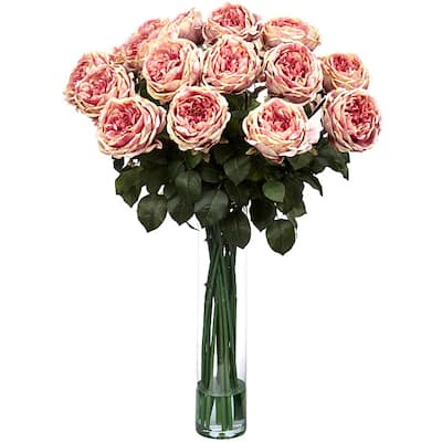 Silk 31-inch Rose Flower Arrangement